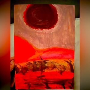 Depicting;Darkest Days of Deforestation,the sun blacked out and trees forgotten